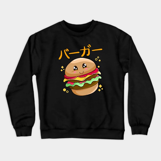 Kawaii Burger Crewneck Sweatshirt by Kimprut